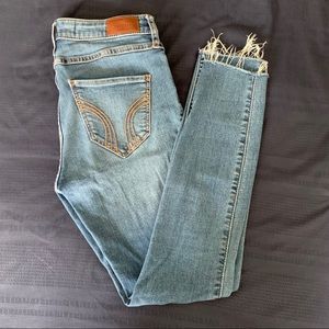 Girls Hollister High Rise Crop Super Skinny Jeans